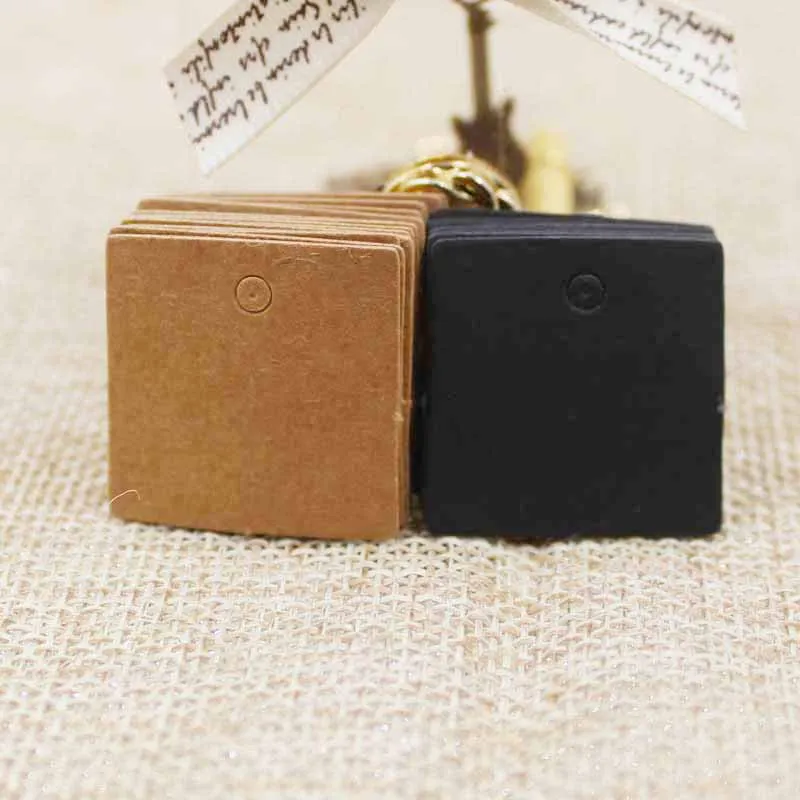 100pcs 2.5*2.5cm Small Size sq - Kraft Hang Tag review and price