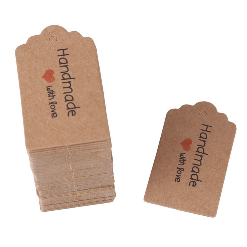 100pcs Handmade Kraft Paper Ha - Kraft Hang Tag review and price