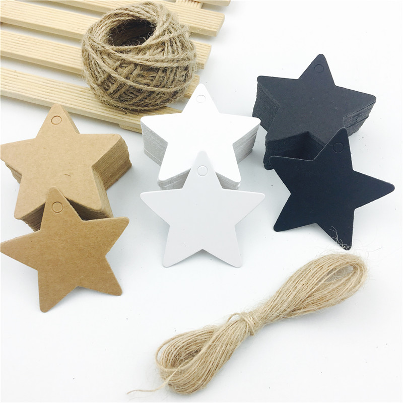 100pcs/lot White Black Brown K - Kraft Hang Tag review and price