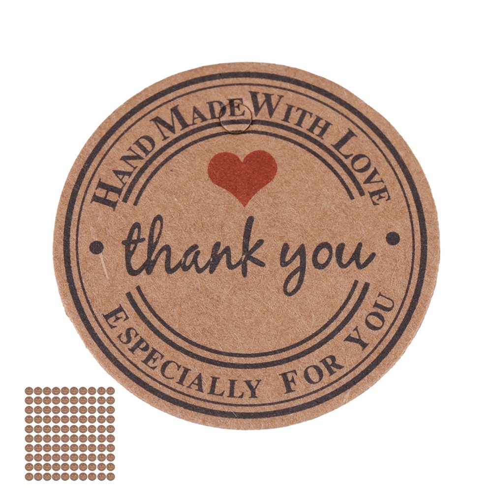 100pcs Price Tag Brown Handmad - Kraft Hang Tag review and price