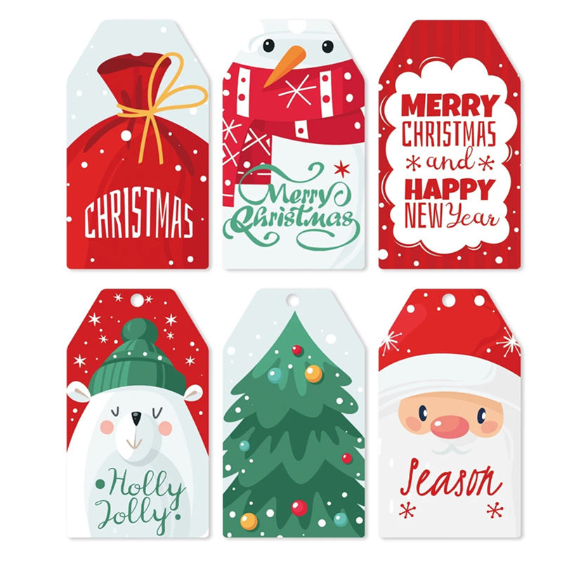 50pcs Christmas Paper Gift Tag - Kraft Hang Tag review and price